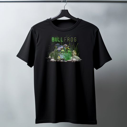 Bull Frog Photo Tee - Unisex Heavy Cotton T-Shirt