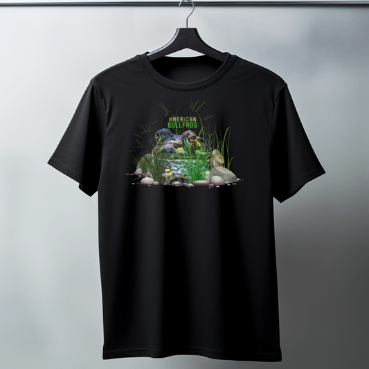 An American Bull Frog Photo Tee - Unisex Heavy Cotton T-Shirt