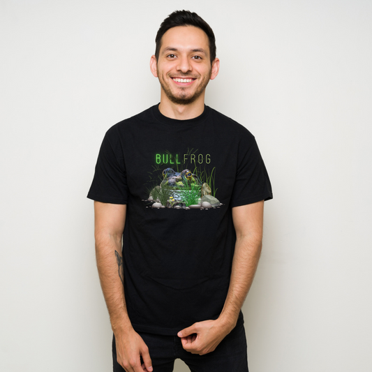 Bull Frog Photo Tee - Unisex Heavy Cotton T-Shirt